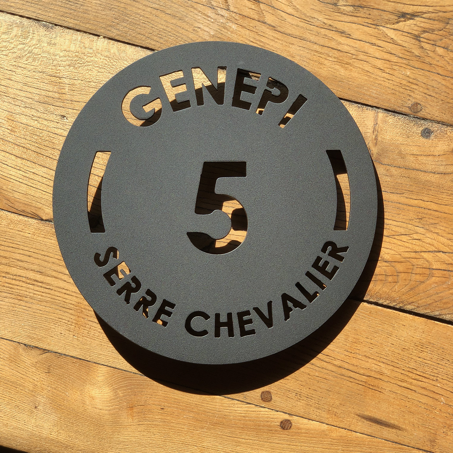 Piste Génépi – Serre Chevalier -Dessous de Plat Métal Collection Pistes Iconiques