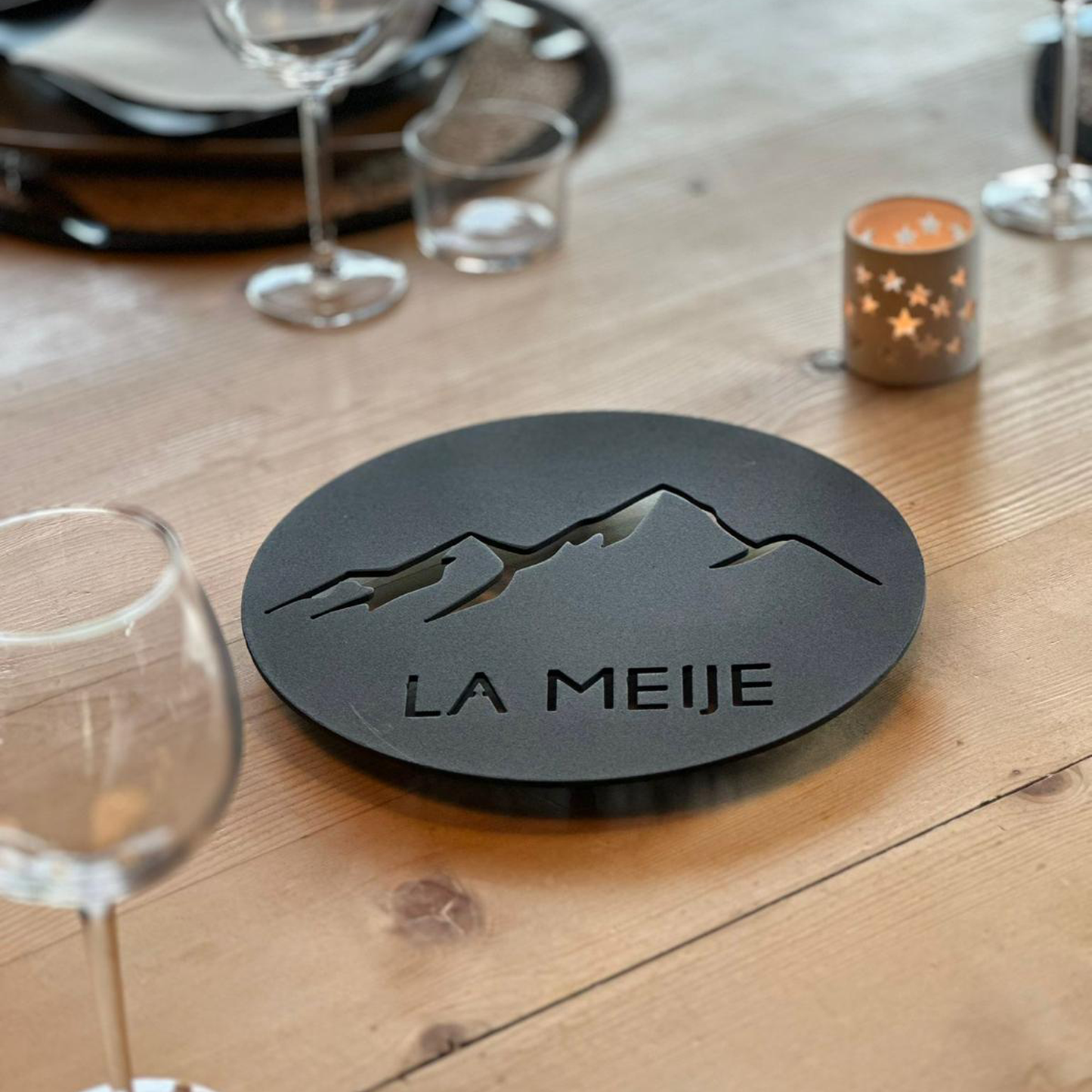 La Meije - Dessous de plat métal - Collection les Cimes.