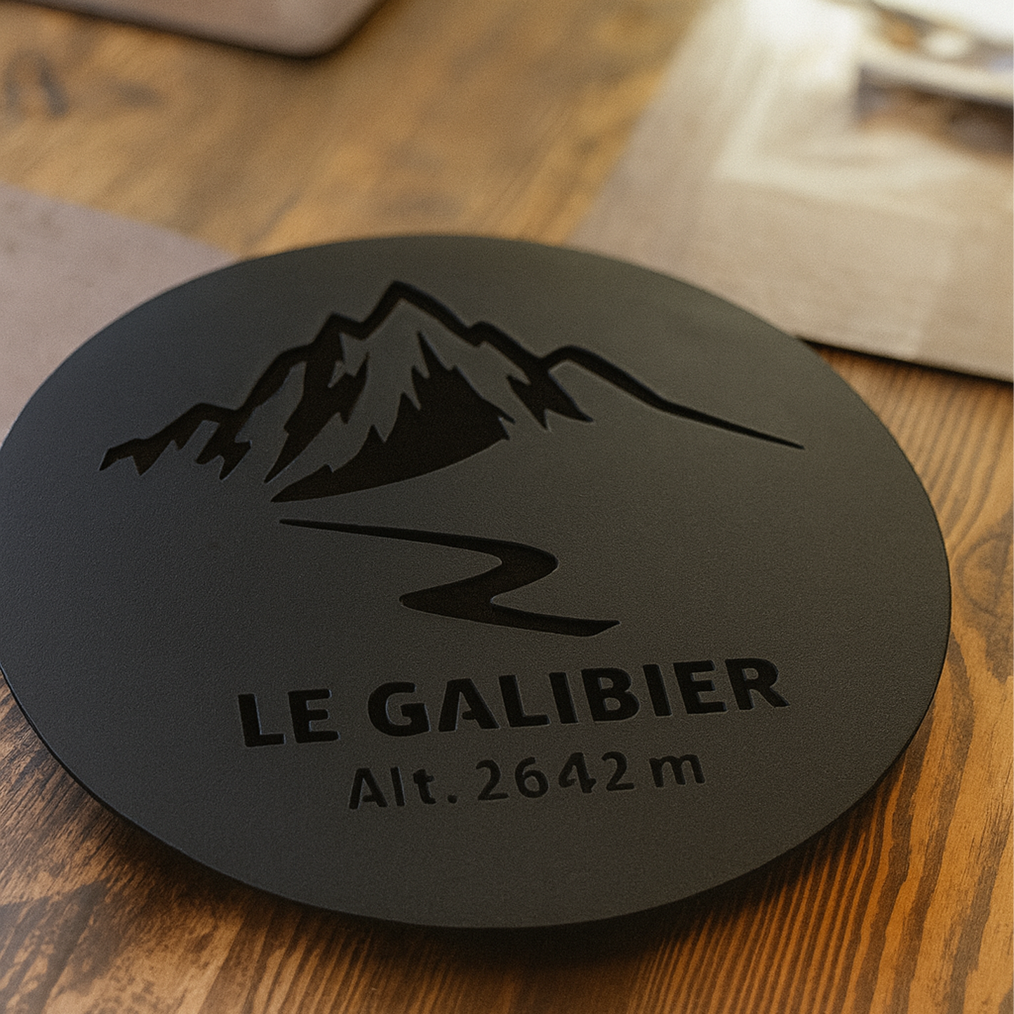 Col du Galibier – Dessous de Plat Métal Collection Les Légendaires