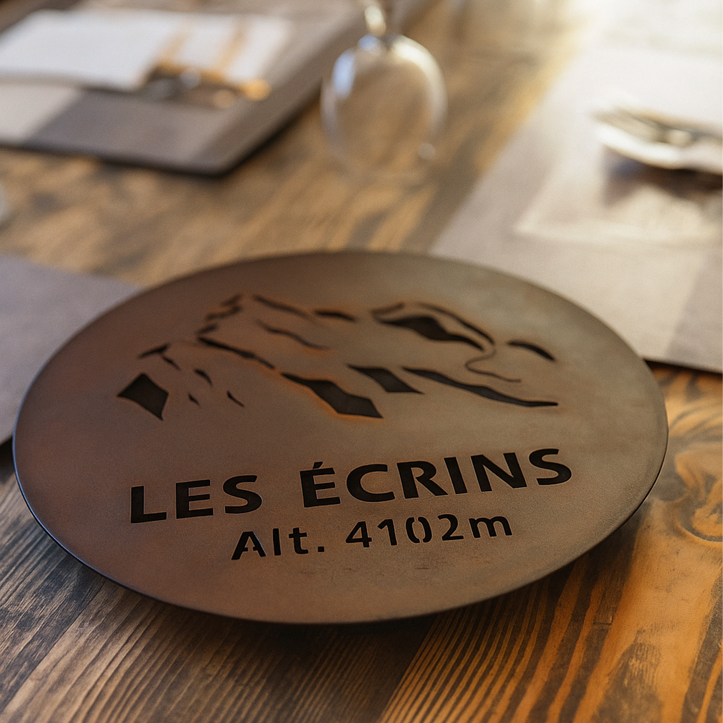 Dessous de plat "Les Ecrins " les Cimes