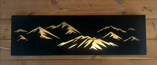 Décoration Murale “Panorama Alpin” – La Montagne, Sublimée en Lumière