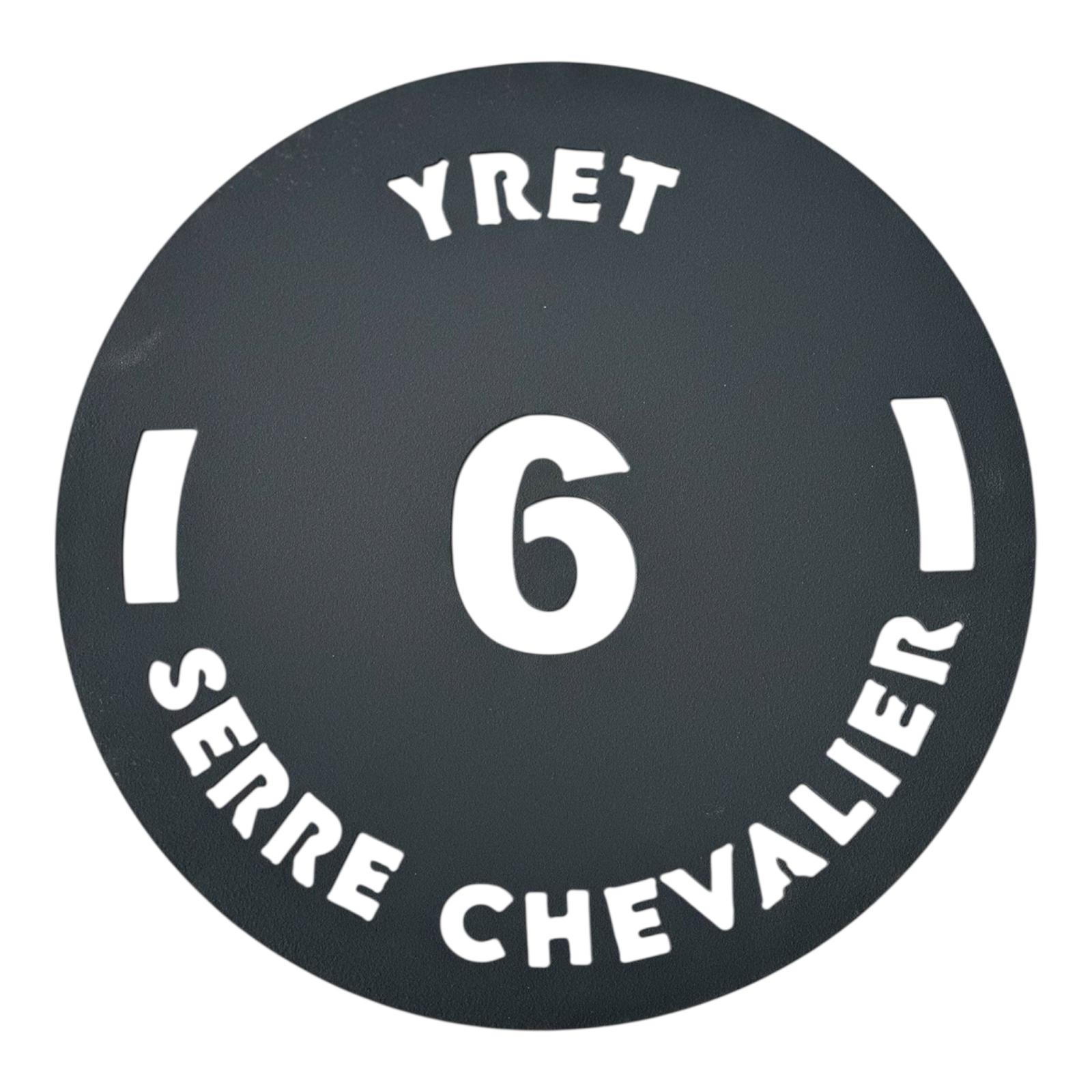 Dessous de plat  YRET Collection "Pistes Iconiques"  Station de ski Serre Chevalier 